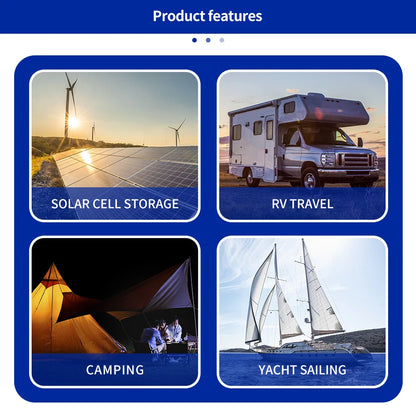 Batterie LiFePO4 PWOD 12V 100Ah – Pack BCI Group 24 Pour VR, Bateau, Camping, Énergie Solaire - BLACKBEARD OUTDOOR INDUSTRIES