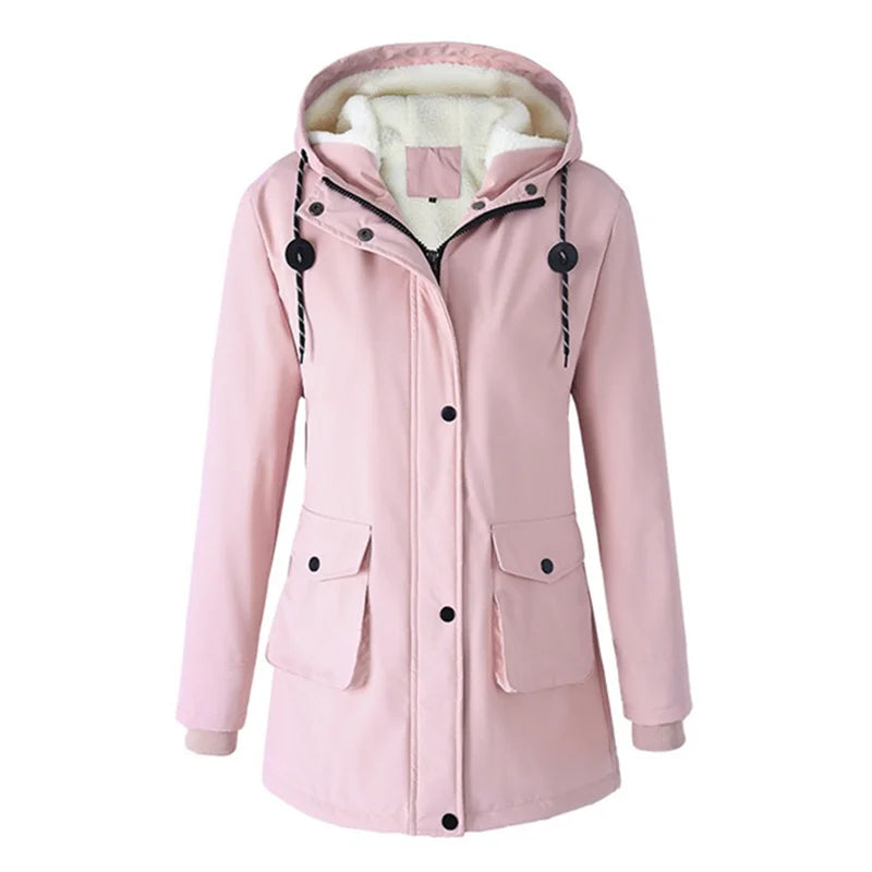 Parka longue femme à capuche – Doublure sherpa et coupe oversize