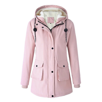 Parka longue femme à capuche – Doublure sherpa et coupe oversize