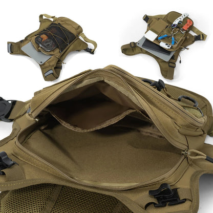 Gilet d’Hydratation Running & Trail – Sac à Dos Tactique Poitrine | Randonnée, Marathon, Camping