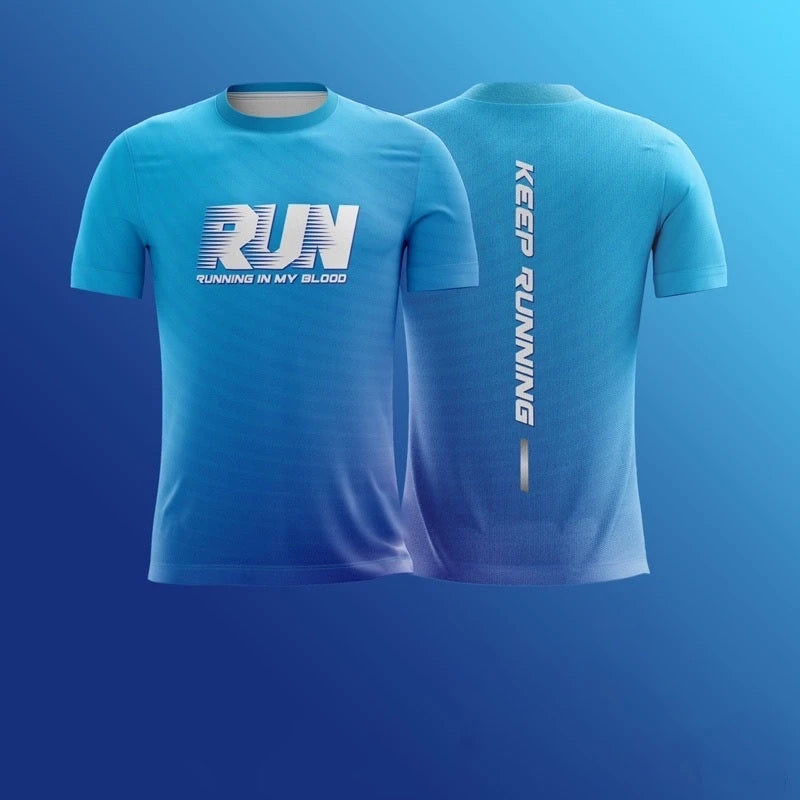 T-Shirt Running 3D Print – Imprimé Lettres – Respirant à Séchage Rapide – Unisexe - BLACKBEARD OUTDOOR INDUSTRIES
