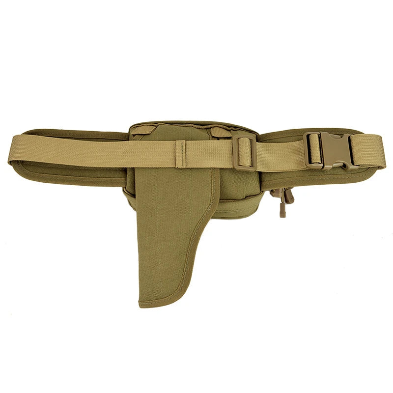 Sacoche banane tactique discrète avec poche holster