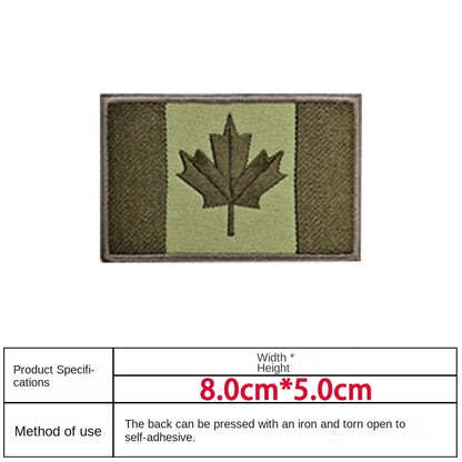 Patch Drapeau Canada – Brodé avec Velcro ou à Coudre - BLACKBEARD OUTDOOR INDUSTRIES
