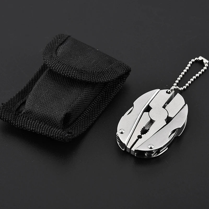 Outdoor Mini Folding Muilti-functional Plier Clamp Keychain Outdoor Hiking Tool Pocket Multitools Knife BLACKBEARD OUTDOOR INDUSTRIES