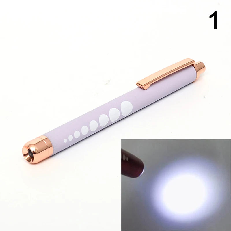 Stylo-Lampe Médical LED – Lampe de Poche Mini Infirmier & Médecin Lumière Blanche/Jaune