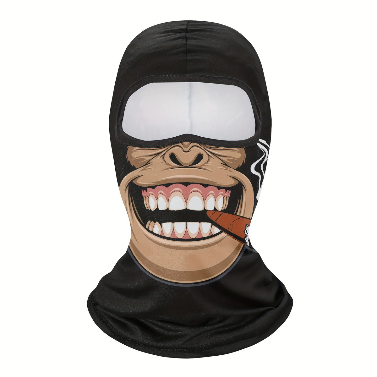 Cagoule masque intégral imprimé, protection visage adulte