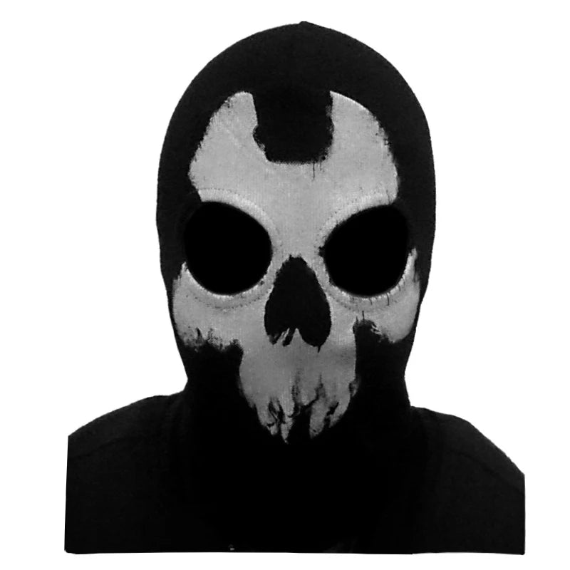 Cagoule Balaclava 100% Coton Ghost Skull – Masque Intégral Visage & Cou – Ski, Vélo, Airsoft – 26 Coloris