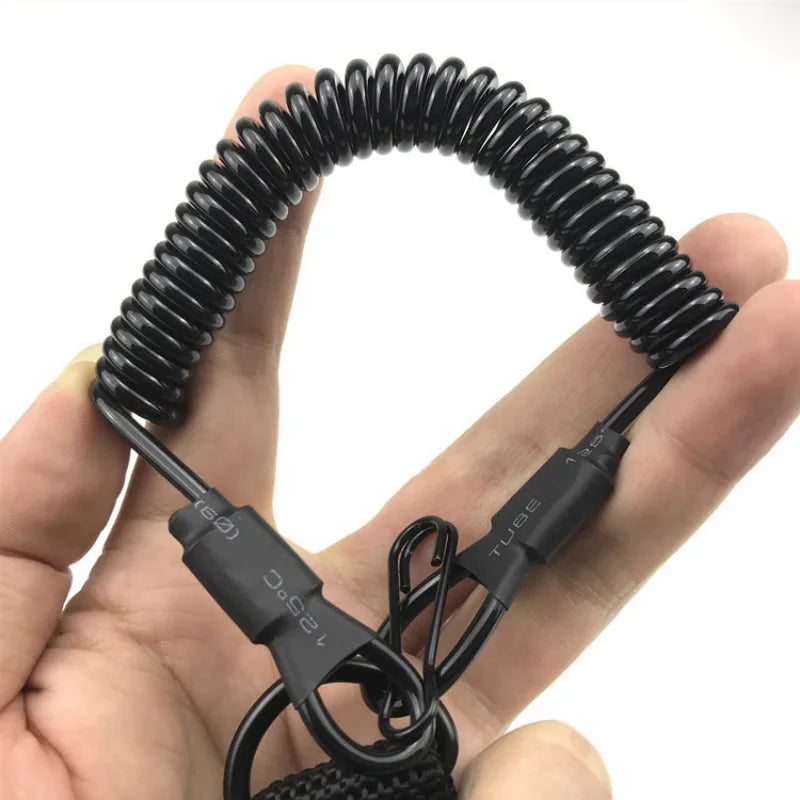 Longe Tactique Élastique Anti-Perte Nylon – Crochet Métal | Ceinture, Gilet, Lampe, Clés | 8 Coloris - BLACKBEARD OUTDOOR INDUSTRIES