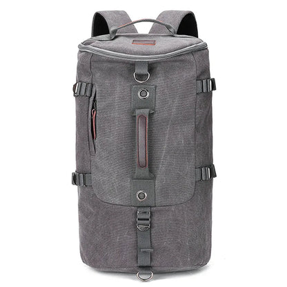 Sac à dos homme en toile et cuir – Voyage et ordinateur