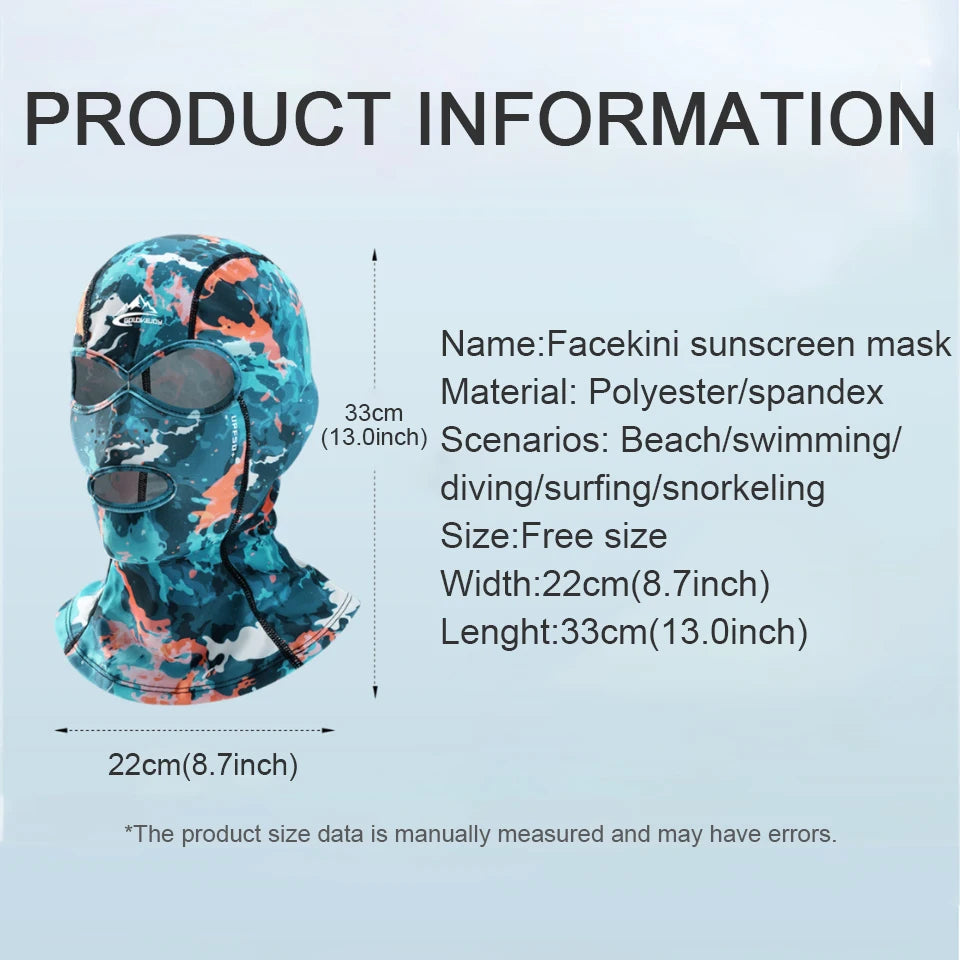 Cagoule Anti-UV Natation & Outdoor – Protection Solaire UPF50+ Unisexe