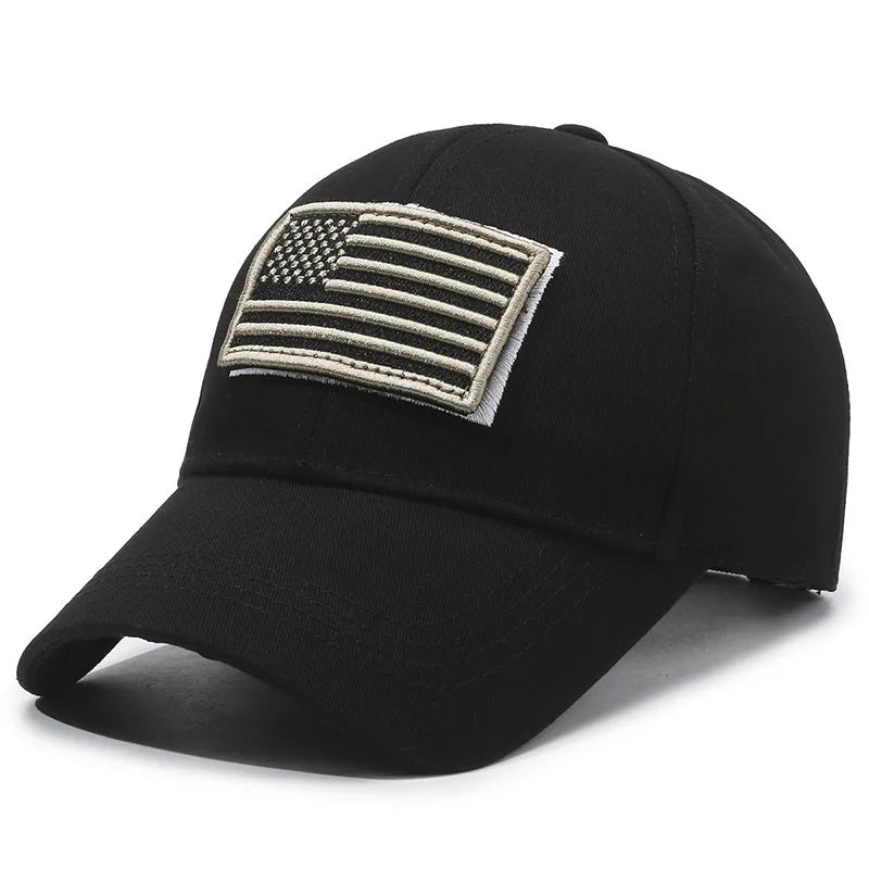 Casquette Baseball Drapeau Américain Brodé – Camouflage Respirante Unisexe | 14 Coloris - BLACKBEARD OUTDOOR INDUSTRIES