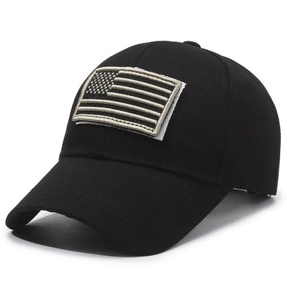 Casquette Baseball Drapeau Américain Brodé – Camouflage Respirante Unisexe | 14 Coloris - BLACKBEARD OUTDOOR INDUSTRIES