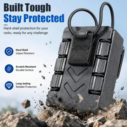 Holster Tactique MOLLE Universel 360° – Porte-Radio Rapide Baofeng, Quansheng, Iradio