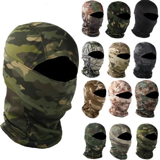 Cagoule Camouflage Multifonction – Masque Intégral Moto, Ski, Chasse, Randonnée