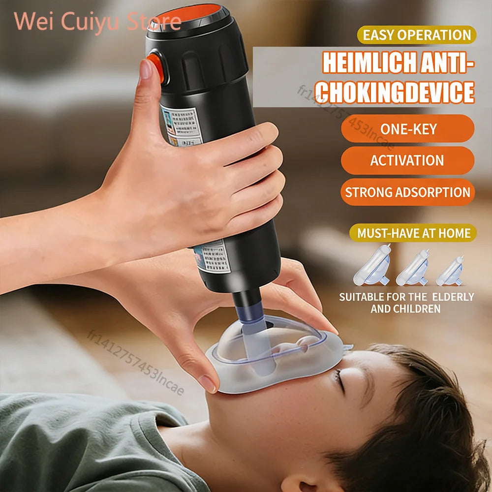 Dispositif Anti-Étouffement Portable – Kit de Premiers Secours Heimlich à Aspiration Puissante