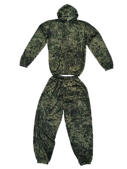 Ensemble camouflage respirant en mesh, veste et pantalon