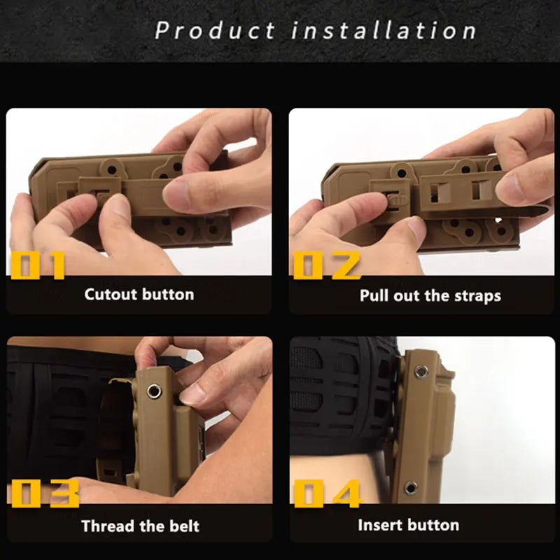 EDC Molle Tourniquet Holder Box – Boîte de Rangement Multifonction avec Système MOLLE | Option avec Garrot d’Urgence - BLACKBEARD OUTDOOR INDUSTRIES