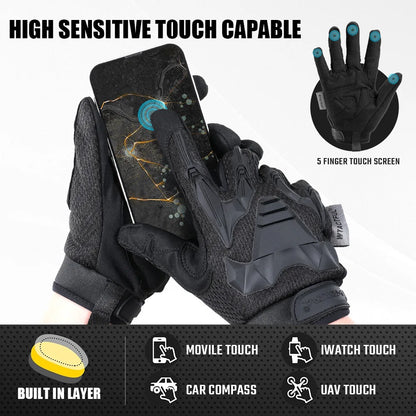 Gants Tactiques Plein Doigt Airsoft Paintball – Tactile Anti-Dérapant Combat