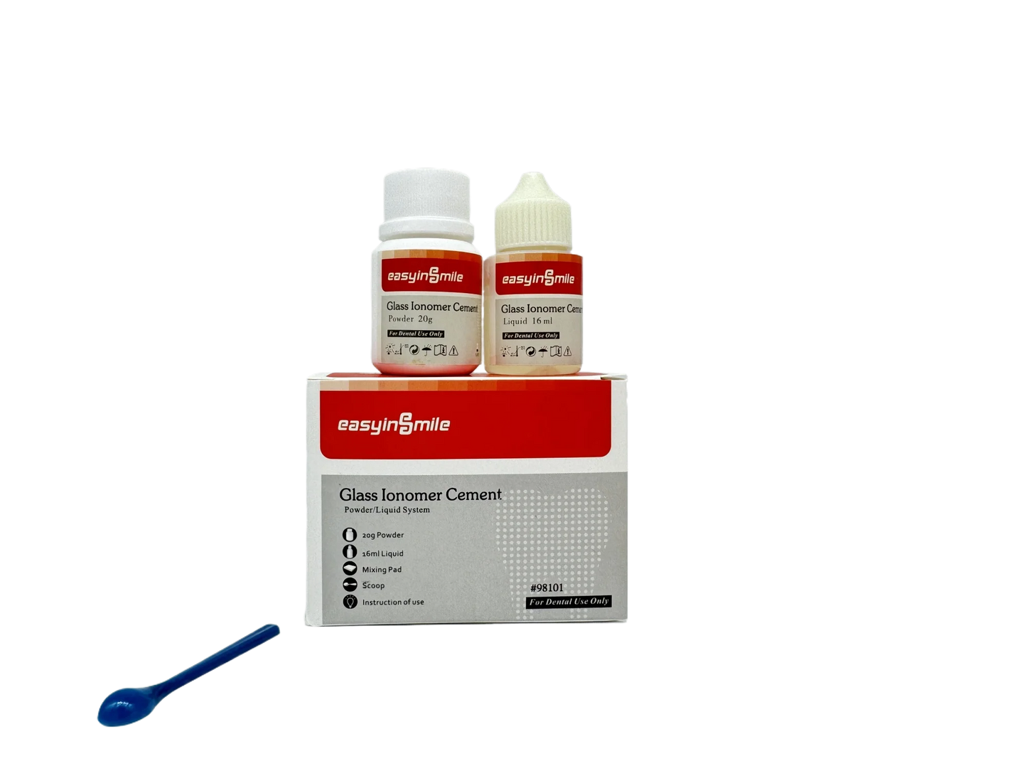 Kit Ciment Dentaire au Verre Ionomère - 20g Poudre + 16ml Liquide | Matériel de Restauration Dentaire Permanente Ma boutique