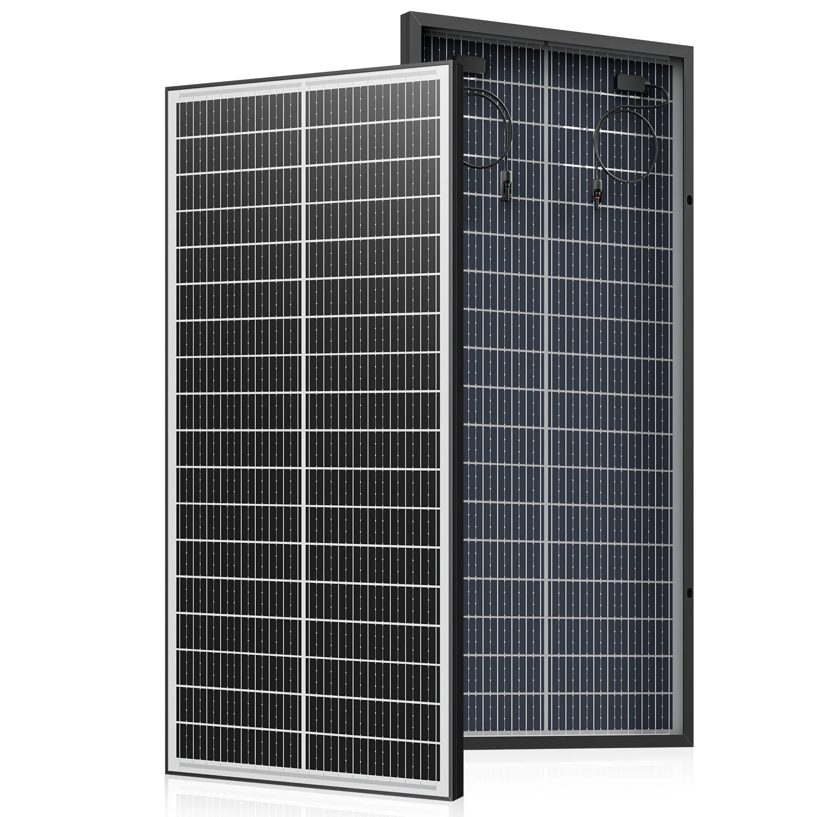 Panneaux solaires monocrystallins 400W RVPOZWER à double face, 25,5% rendement avec cellules 18BB pour toiture résidentielle - BLACKBEARD OUTDOOR INDUSTRIES