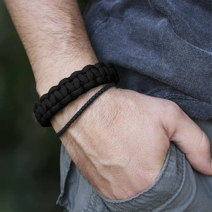 Bracelet Paracorde Tactique 7 Brins – Mode Homme – Corde de Parachute 4 mm – Survie & Urgence – Camping & Randonnée - BLACKBEARD OUTDOOR INDUSTRIES