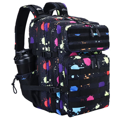 Sac à dos tactique 45 L avec système MOLLE et compartiment PC