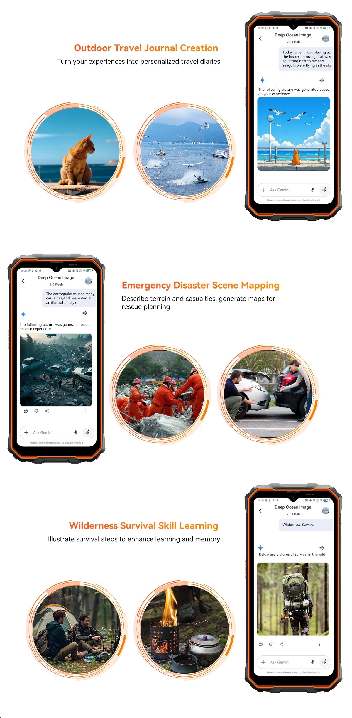 Blackview OSCAL Marine 2 Rugged Smartphone AI, 6.56'' HD+ Display, Unisoc T615, 24(8+16)GB 256GB, 11000mAh, Android 15 Phone NFC BLACKBEARD OUTDOOR INDUSTRIES