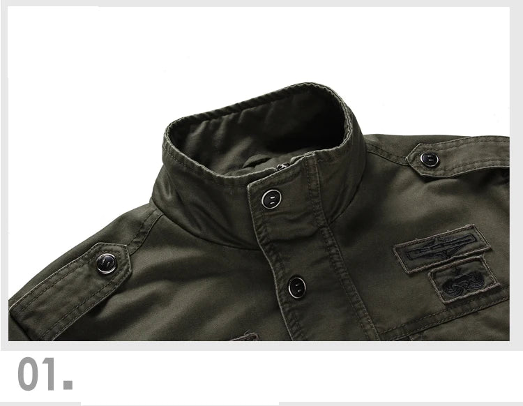 Veste Militaire Homme Air Force One | Coupe Printemps & Automne – Tailles M à 6XL - BLACKBEARD OUTDOOR INDUSTRIES