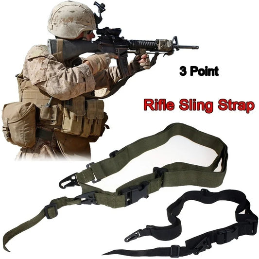 Sangle Tactique 3 Points Fusil – Nylon Résistant, Boucle QD Métal, Réglable - BLACKBEARD OUTDOOR INDUSTRIES