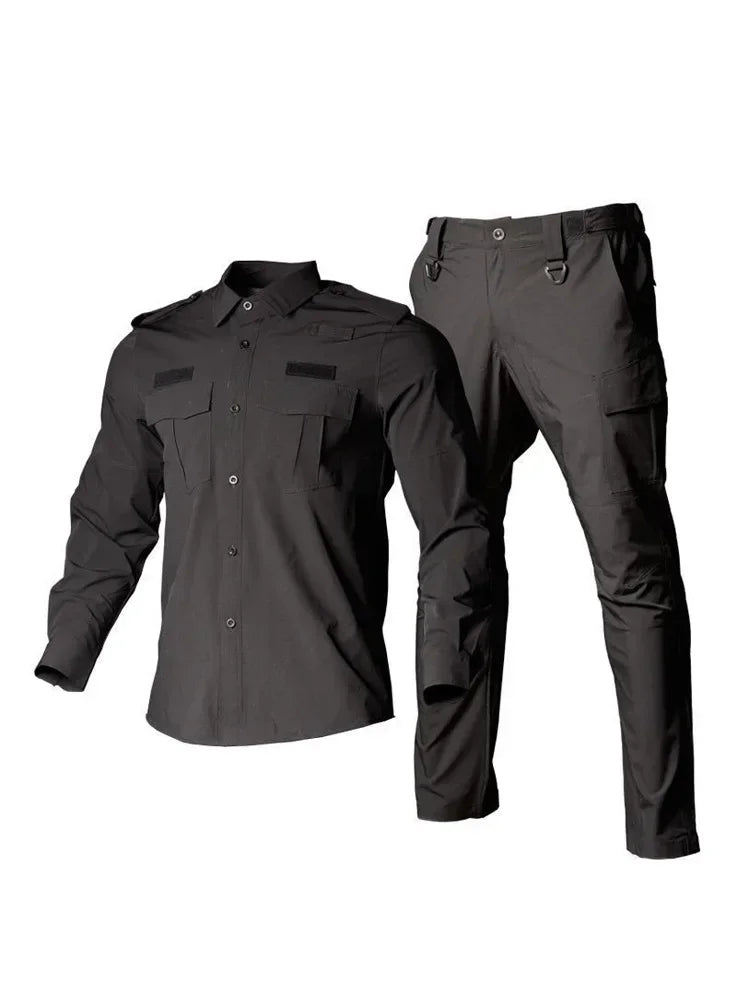 Uniforme Tactique 2 Pièces – T-Shirt et Pantalon à Séchage Rapide pour Homme – Tenue de Travail Légère et Hautement Résistante pour Activités Extérieures - BLACKBEARD OUTDOOR INDUSTRIES