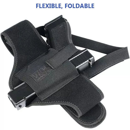 Holster Universel 3-en-1 Néoprène – Épaule, Ceinture & Cuisse, Compatible MOLLE | Droitier | Tailles M, L, XL - BLACKBEARD OUTDOOR INDUSTRIES