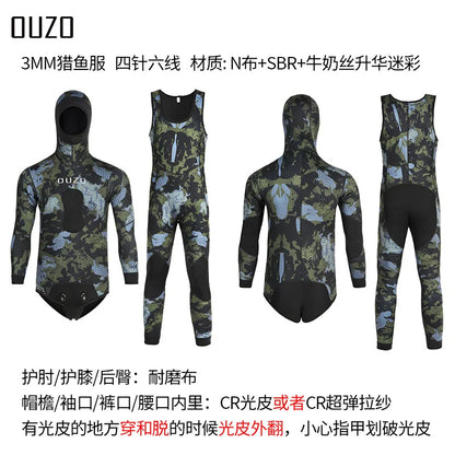 Combinaison Néoprène Homme 3 mm – Pêche, Plongée, Chasse Sous-Marine, Surf et Natation - BLACKBEARD OUTDOOR INDUSTRIES