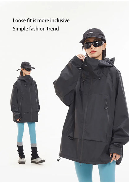 Veste de Randonnée Imperméable et Coupe-Vent Unisexe avec Capuche – Veste de Sport Haute Qualité pour Randonnée, Course et Escalade - BLACKBEARD OUTDOOR INDUSTRIES