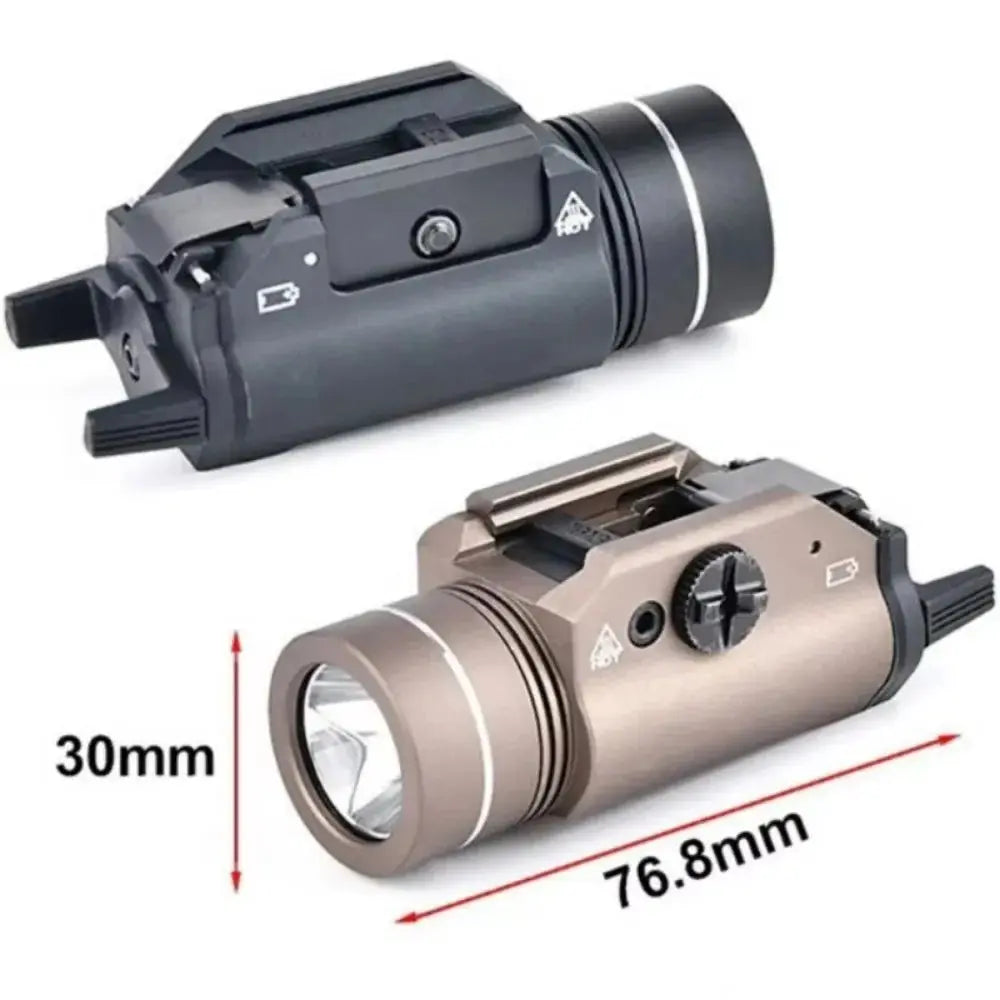 Tactical Pistol Weapon Light TLR1-1 – Lampe de Pistolet Métal 1000 Lumens pour Rail 20mm (Glock 17, Airsoft Rifle) Ma boutique