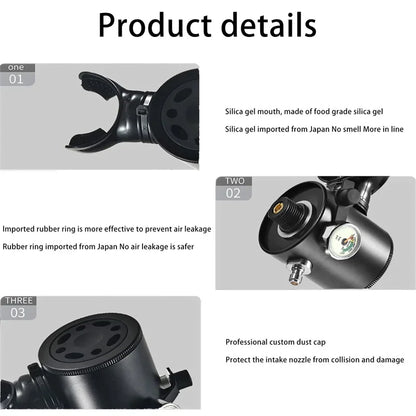 GOYOJO 0.5L Mini Cylindre Scuba – Kit Portable d'Oxygène pour Plongée, 5-10 Minutes d'Autonomie, Équipement de Respiration Sous-Marine 2025 - BLACKBEARD OUTDOOR INDUSTRIES