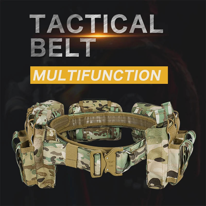 Ceinture Tactique ARTEX 7-en-1 MOLLE 1000D Nylon – Kit Complet Airsoft & Duty