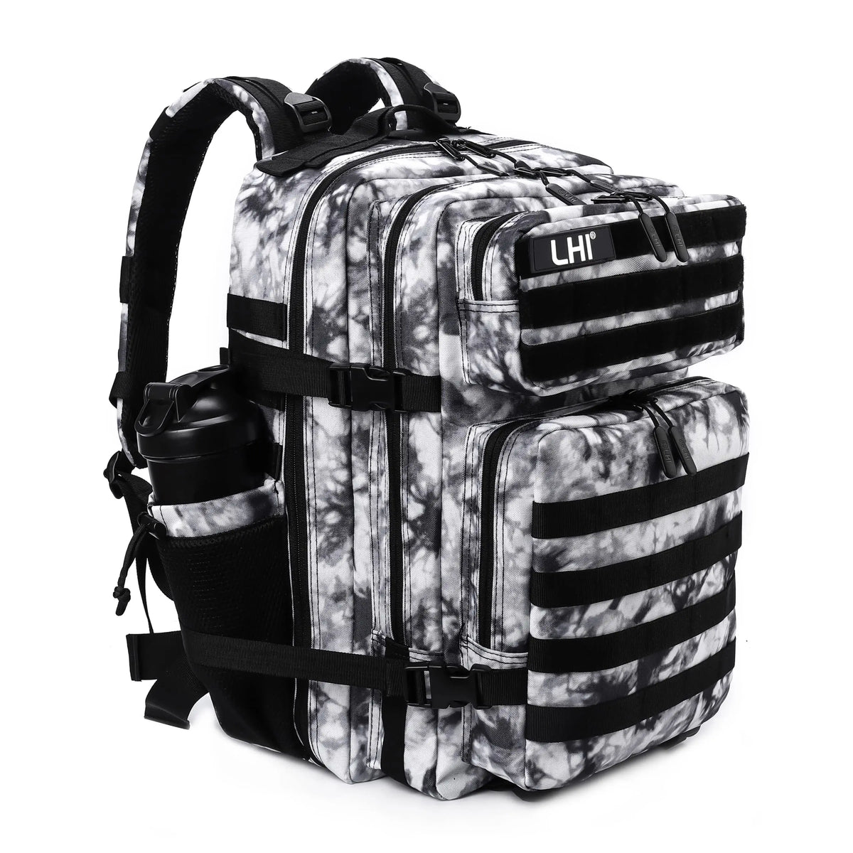 Sac à dos tactique 45 L avec système MOLLE et compartiment PC