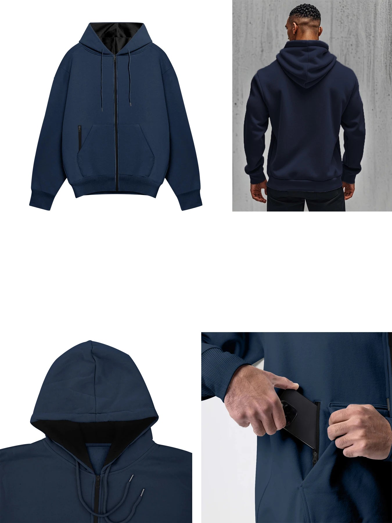 Sweatshirt à Capuche Zippé pour Homme – Confort et Chaleur BLACKBEARD OUTDOOR INDUSTRIES