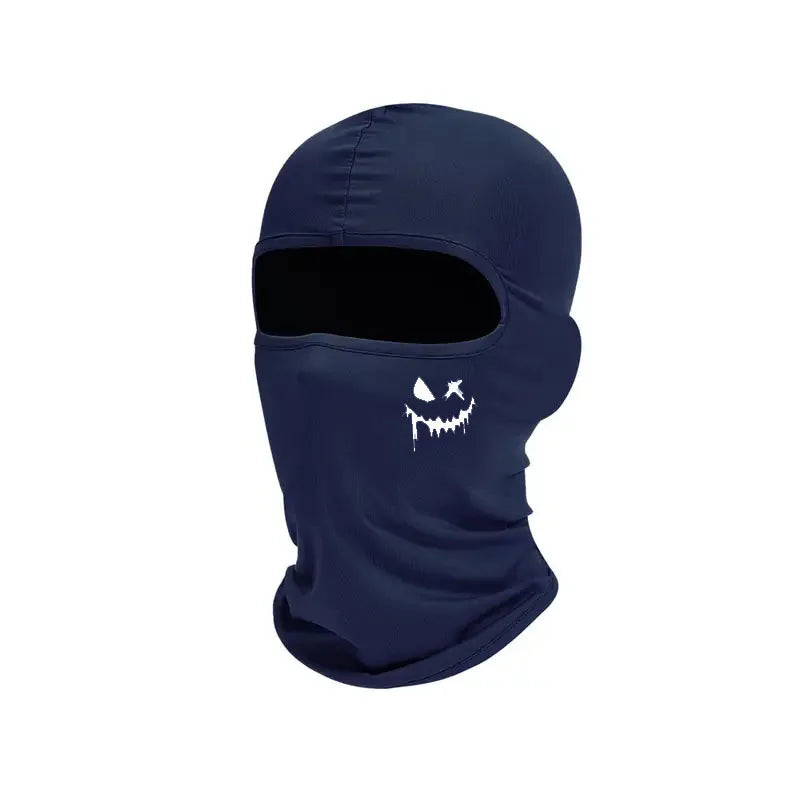 Cagoule visage souriant coupe-vent pour cyclisme et outdoor