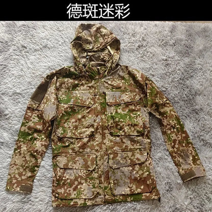M2 Tactical Windbreaker Jacket – Veste de Travail Camouflée Imperméable à Capuche pour Randonnée, Sports et Activités en Extérieur BLACKBEARD OUTDOOR INDUSTRIES