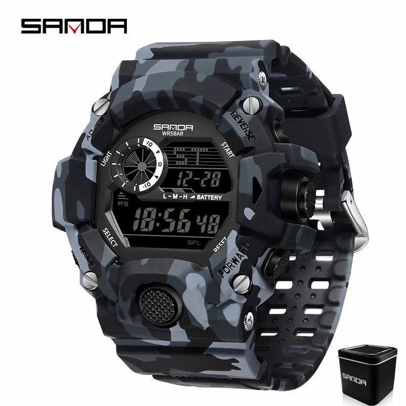SANDA 2183 – Montre Électronique Homme - BLACKBEARD OUTDOOR INDUSTRIES