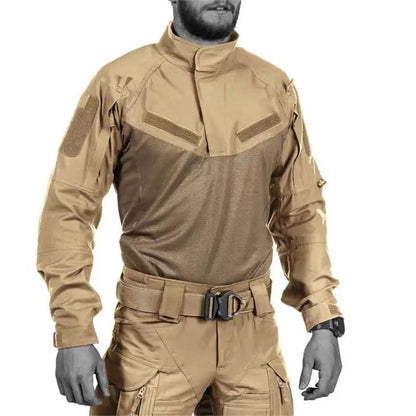 Chemise Tactique de Combat à Manches Longues pour Homme - Haut Camouflage pour Entraînement Militaire, Chasse, et Sports de Plein Air BLACKBEARD OUTDOOR INDUSTRIES