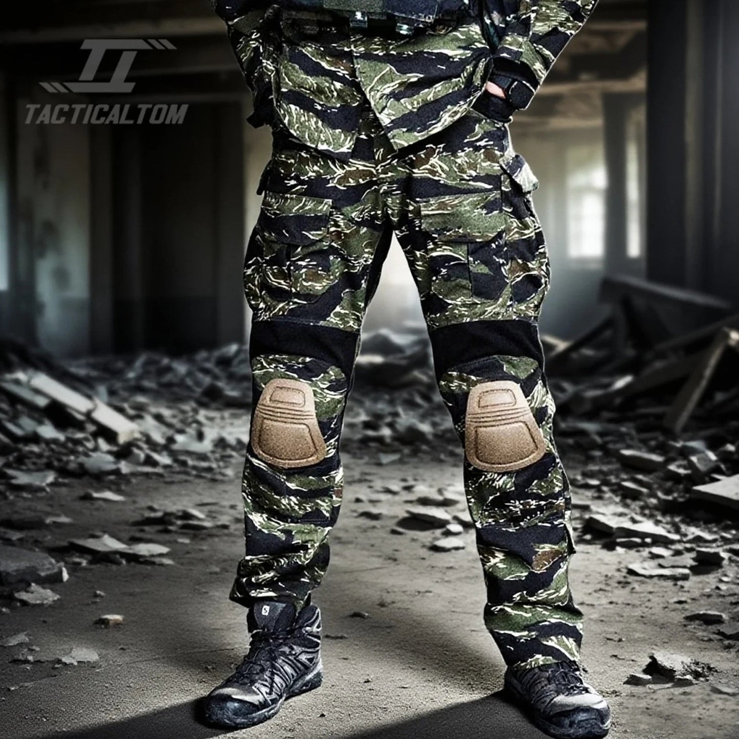 Ensemble Tactique Tom Jungle Tiger GEN3 - Vêtements de Combat Outdoor Résistants aux Déchirures, Pantalons G3 + Veste GEN3, Durable et Confortable BLACKBEARD OUTDOOR INDUSTRIES