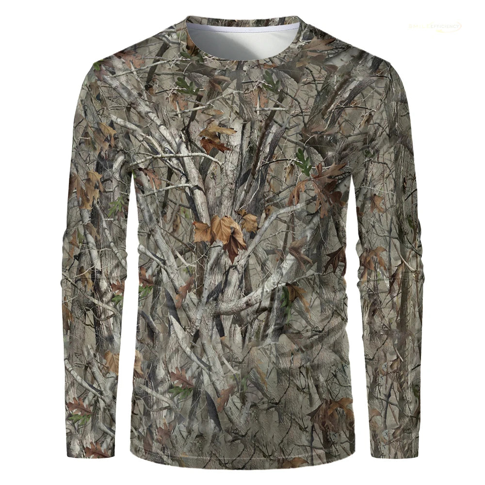 T-Shirt Camouflage Homme Manches Longues – Séchage Rapide, Pêche Chasse Randonnée | S-5XL - BLACKBEARD OUTDOOR INDUSTRIES