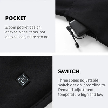 Sous-vêtement chauffant USB hiver – Veste, pantalon ou ensemble