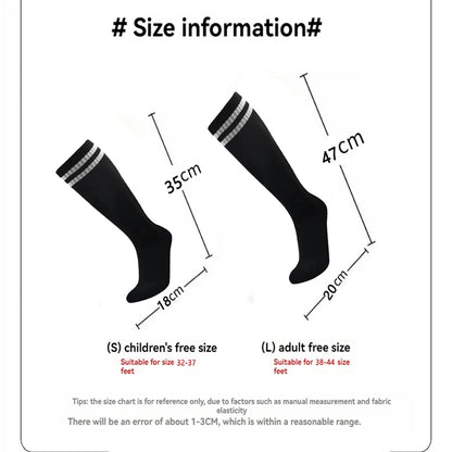 Chaussettes de Football – Longues jusqu’au genou – Enfant & Adulte – Coton Respirant - BLACKBEARD OUTDOOR INDUSTRIES