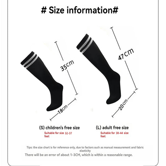 Chaussettes de Football – Longues jusqu’au genou – Enfant & Adulte – Coton Respirant - BLACKBEARD OUTDOOR INDUSTRIES