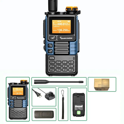 Talkie-Walkie Quansheng UV-K6 – Radio Portable UHF/VHF 5W, Bande Air, Charge USB-C