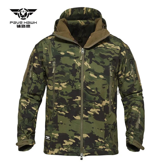 Veste Softshell Homme Shark Skin - Chaude, Respirante et Résistante aux Intempéries - BLACKBEARD OUTDOOR INDUSTRIES