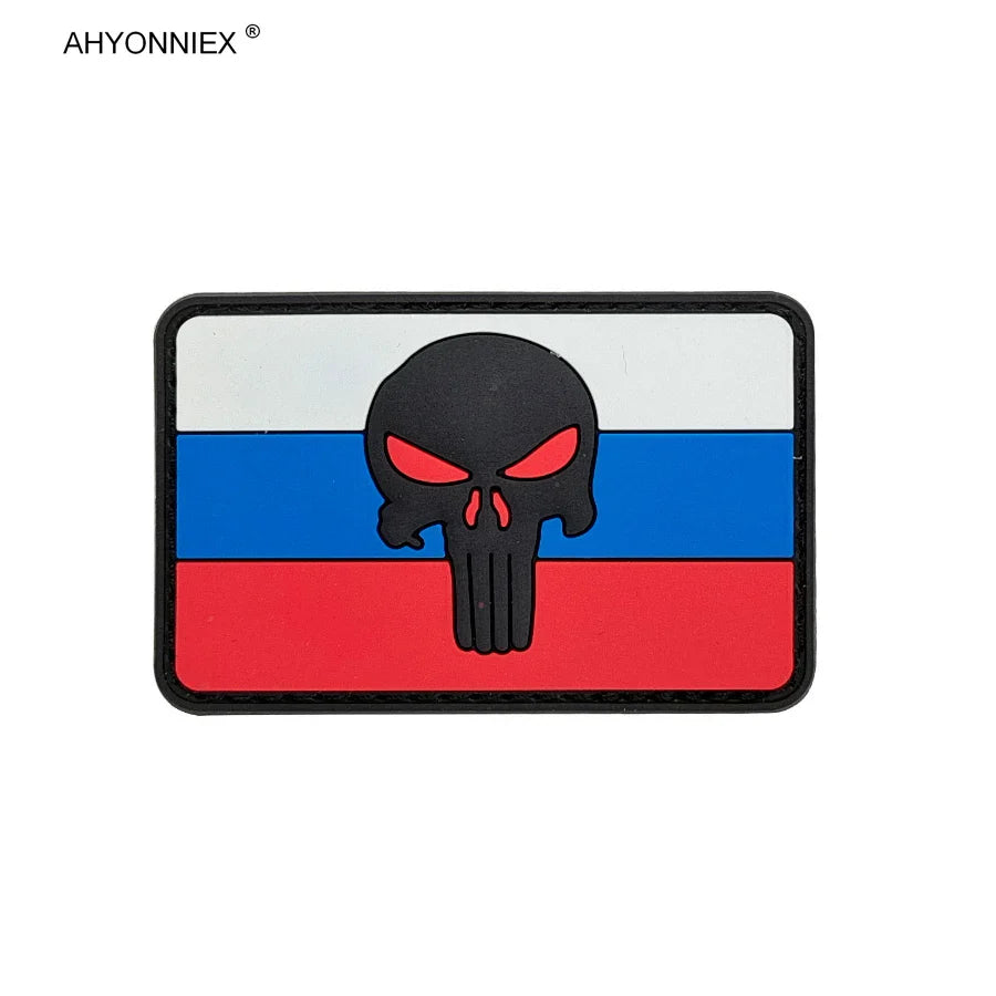 Patch PVC 3D Drapeau Russe – Patch en Caoutchouc, Style Militaire, Accessoires DIY pour Vêtements, Sacs, et Badges - BLACKBEARD OUTDOOR INDUSTRIES